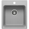 Кухонная мойка Reflection Quadra 43 RF0243GR Серая искусственный камень (литьевой мрамор) встраиваемый