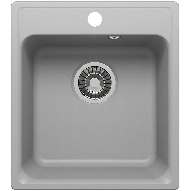 Кухонная мойка Reflection Quadra 43 RF0243GR Серая искусственный камень (литьевой мрамор) встраиваемый