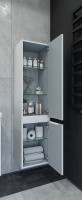 Шкаф пенал Caprigo Forte 35 R 36150R-SF027 подвесной Белый матовый МДФ / ЛДСП