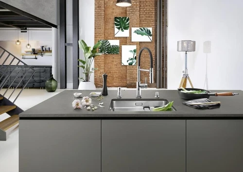 Смеситель для кухни Blanco Catris-S Flexo 525792 цвет Нержавеющая сталь