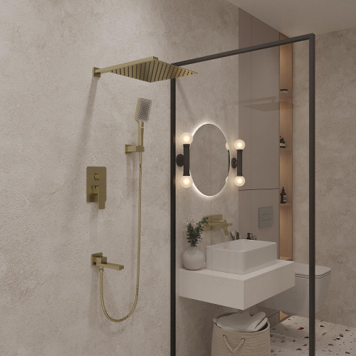 Душевая система Oliveeka D OL-939003-BN цвет Никель матовый