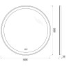 Зеркало BelBagno SPC-RNG-800-LED-TCH-PHONE с подсветкой с сенсорным выключателем с bluetooth с микрофоном и динамиками