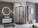 Душевой поддон из искусственного камня BelBagno Uno 90x90 TRAY-MR-UNO-R-90-550-35-NERO Черный