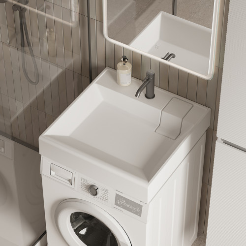 Раковина Ceramicanova Quattro 60 CN0101 на стиральную машину цвет Белый