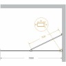 Душевая перегородка Cezares Liberta 130 LIBERTA-L-1-TB-130-C-Cr профиль Хром стекло прозрачное