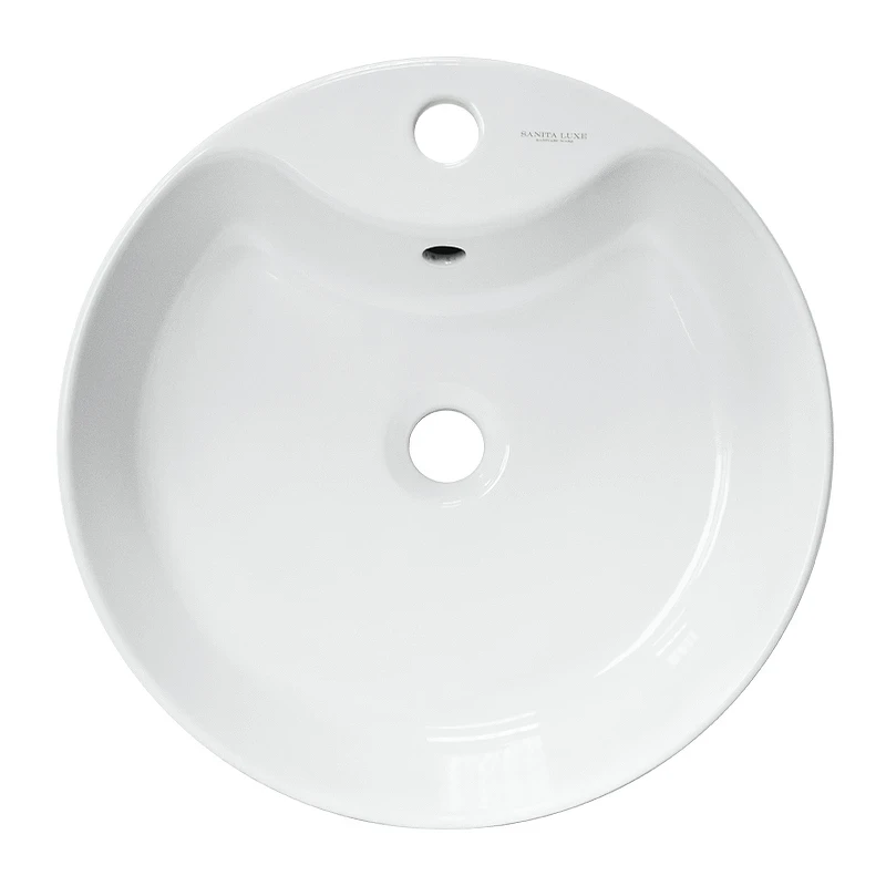 Раковина Sanita Luxe Best Shelf 43 WB.CT/Best/43-C.Shelf/WHT.G/S1 цвет Белый