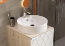 Раковина Sanita Luxe Best Shelf 43 WB.CT/Best/43-C.Shelf/WHT.G/S1 цвет Белый