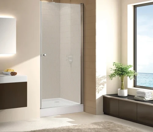 Душевая дверь Cezares Eco 75 ECO-O-B-1-75-P-Cr профиль Хром стекло рифленое