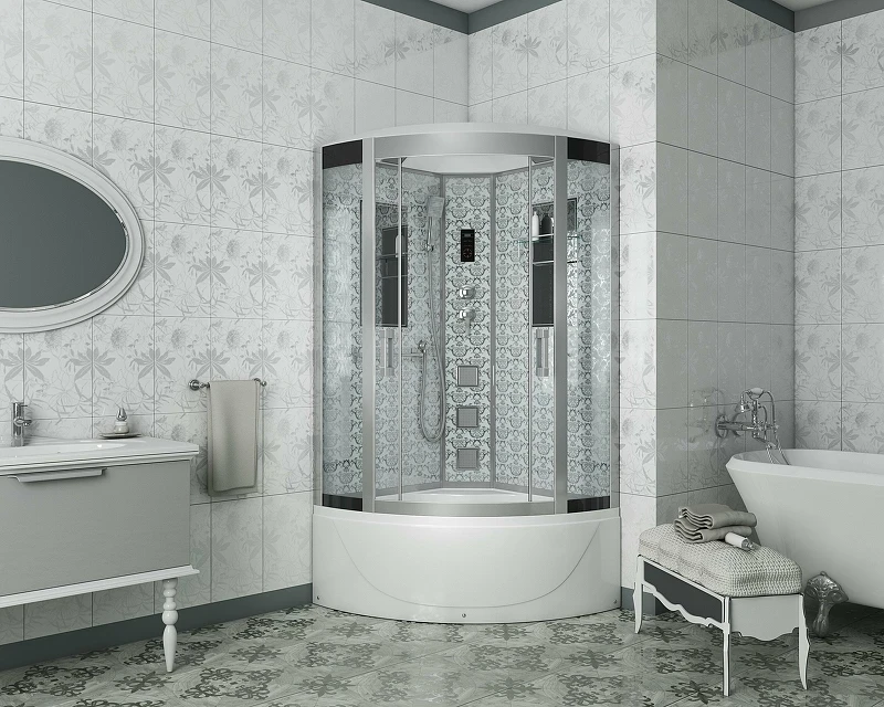Душевая кабина Niagara Luxe NG-7710W 100x100 с гидромассажем