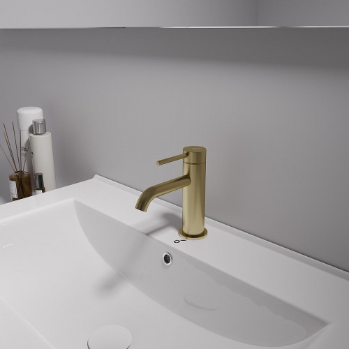 Смеситель для раковины Oliveeka Y OL-88139017-BG цвет Золото матовое