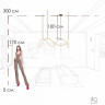 Подвесной светильник Loft it Thread 10388P/C Brass