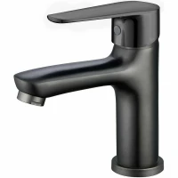 Смеситель для раковины Royce Bianco RCM-111601BL Оружейная сталь