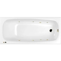 Акриловая ванна Whitecross Layla Slim 180x80 0122.180080.100.SOFT.GL с гидромассажем