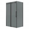 Душевая стенка Grossman Classic 100 200.K33.04.100.21.10 профиль Черный матовый стекло тонированное