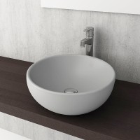 Раковина-чаша Bocchi Venezia 45 1119-006-0125 Серая матовая фарфор накладная