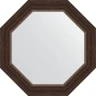 Зеркало Evoform Octagon 52х52 BY 3721 в багетной раме - Палисандр 62 мм