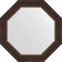 Зеркало Evoform Octagon 52х52 BY 3721 в багетной раме - Палисандр 62 мм
