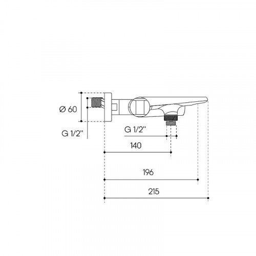 Смеситель для ванны Aqueduto LINHA LIN0650 цвет Шлифованное золото