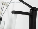 Смеситель для раковины Frap H67-6 F1067-6 Черный матовый латунь