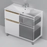 Тумба с раковиной AM.PM X-Joy 100 M85A-FSX1002-WC1002WG цвет Белый глянец