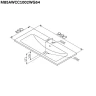 Тумба с раковиной AM.PM X-Joy 100 M85A-FSX1002-WC1002WG цвет Белый глянец