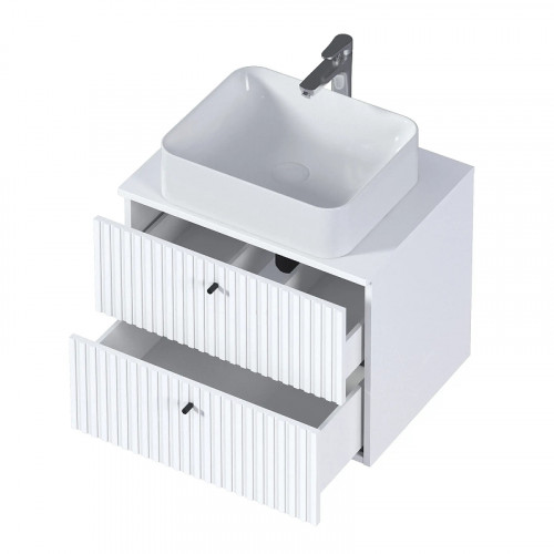 Тумба под раковину 1MarKa Desire 90П Ц0000026595 подвесная цвет Монолит айсберг Эмаль белая