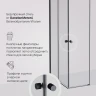 Душевой уголок AM.PM X-Joy 90х90 W94G-403-9090-BT1K профиль Черный матовый стекло прозрачное