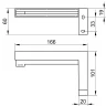 Держатель туалетной бумаги Keuco Edition 90 Square 19162 010000 Хром