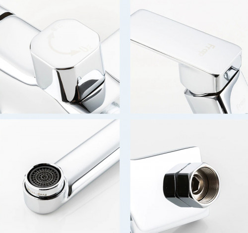 Смеситель для ванны Frap H46 F2246 универсальный Хром латунь на стену