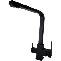 Смеситель для кухни Frap H802-6 F43802-6 Черный матовый нержавеющая сталь