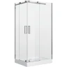 Душевой уголок Grossman Cosmo 120х90 R GR-1120R профиль Хром стекло прозрачное