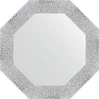 Зеркало Evoform Octagon 63х63 BY 3869 в багетной раме - Чеканка белая 70