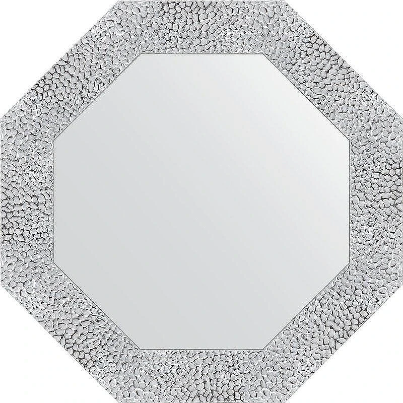 Зеркало Evoform Octagon 63х63 BY 3869 в багетной раме - Чеканка белая 70