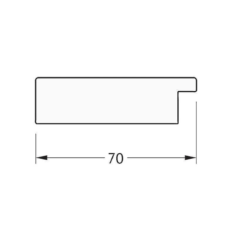 Зеркало Evoform Octagon 63х63 BY 3869 в багетной раме - Чеканка белая 70
