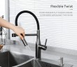 Смеситель для кухни Gappo G4398-51 Графит Черный нержавеющая сталь