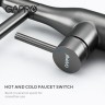 Смеситель для кухни Gappo G4398-51 Графит Черный нержавеющая сталь