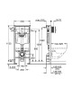 Комплект унитаза Grossman GR-4455S с инсталляцией Grohe Rapid SL 38775001 с сиденьем Микролифт и клавишей смыва Хром фаянс подвесной