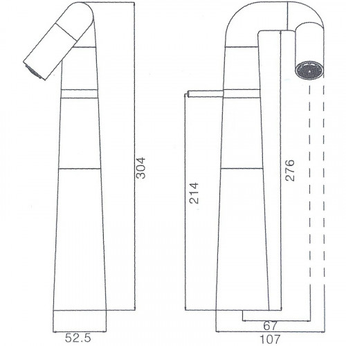 Смеситель для раковины Haiba HB11813-7 Черный матовый латунь