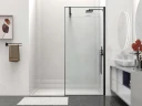 Душевая перегородка Vincea Walk-In 90 VSW-1HS900CLB профиль Черный матовый стекло прозрачное