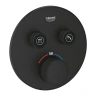 Смеситель для душа Grohe Grohtherm SmartControl 29507KF0 с термостатом цвет Черный матовый