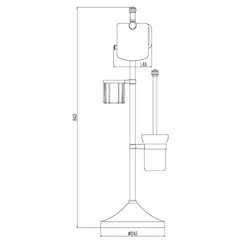 Напольная стойка Savol S-0Y580C цвет Бронза