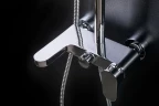 Смеситель для ванны Boheme Spectre 453-GM Оружейная сталь латунь на стену