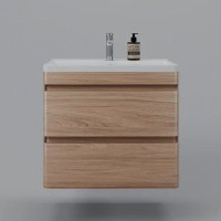 Тумба под раковину Style Line Атлантика 70 Люкс Plus СС-00002341 подвесная Ясень перламутр МДФ / ЛДСП