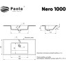 Раковина Paola Nero 100 Белая матовая