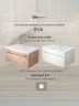 Тумба с раковиной Uperwood Eva 75 3930313471 подвесная цвет Крафт Табачный