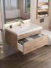 Тумба с раковиной Uperwood Eva 75 3930313471 подвесная цвет Крафт Табачный