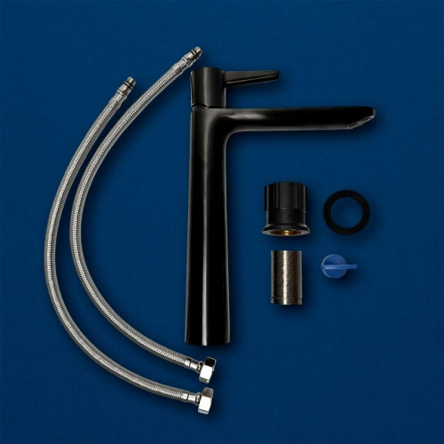 Смеситель для раковины Urbatec Veneto VE50715YO цвет Черный брашированный