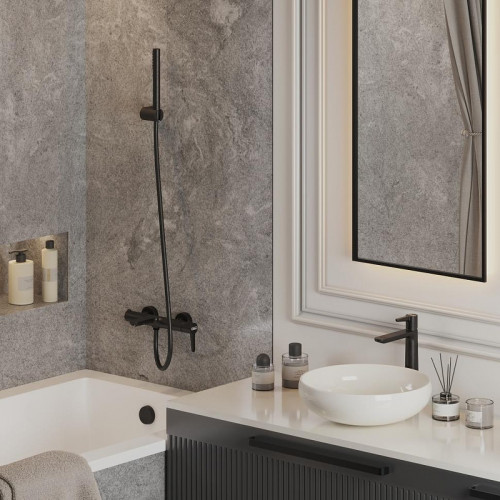 Смеситель для раковины Urbatec Veneto VE50715YO цвет Черный брашированный