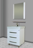 Тумба под раковину Bellezza Рокко 60 4635309660011 Белая МДФ / ЛДСП