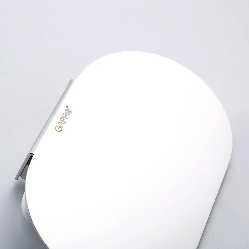 Держатель туалетной бумаги Gappo G30903-8 с полкой цвет Белый Хром